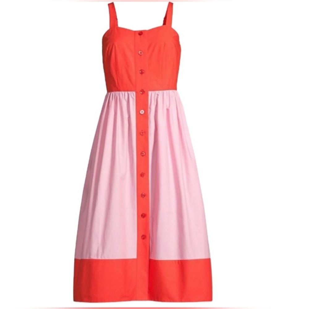 Kate Spade Colorblock Poplin Dress - Picture 2 of 3